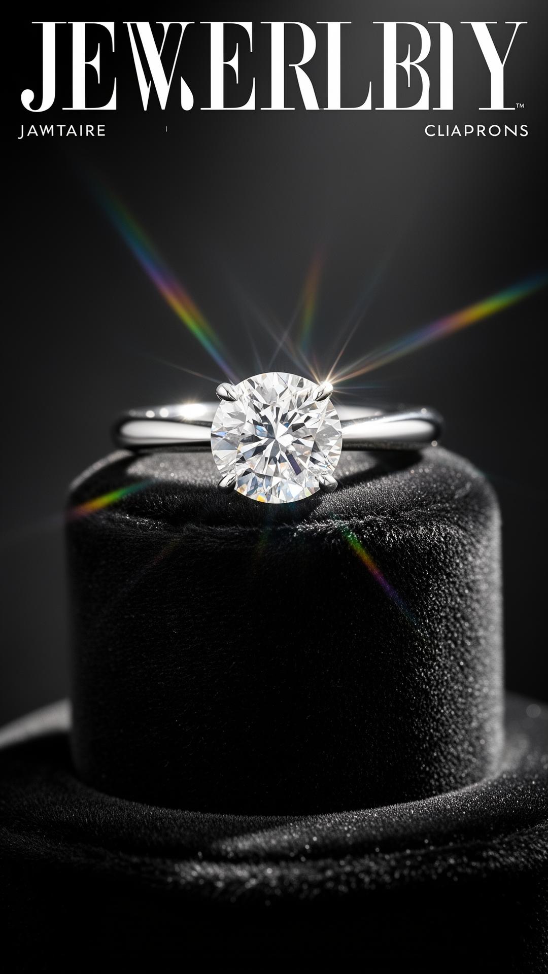 A brilliant cut lab-grown diamond solitaire